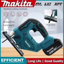 Makita DJV182Z 340 W bürstenlose Stichsäge, elektrische Stichsäge mit Sägeblatt, kabelloser Schaftgriff, Stichsäge, tragbares Zimmermanns-Elektrowerkzeug
