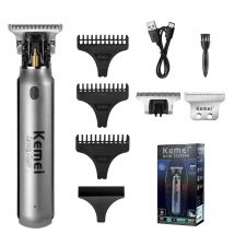 Tagliacapelli elettrico professionale KEMEI per uomo, tagliacapelli e barba senza fili, tagliacapelli, Set ricaricabile, Km-1757