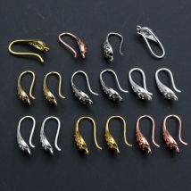 10 stücke (5 Paare) 20x11mm matt versilbert und goldfarben Ohr haken Ohrring drähte für hand gefertigte Damen Modeschmuck Ohrringe