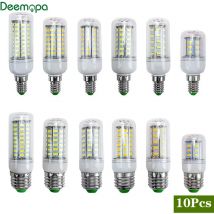 10 pz/lotto Luminoso AC 220 V E27 HA CONDOTTO LA Lampada E14 Luci A Led Lampadina di Mais 24 36 48 56 69 72 LED Lampadario Candela Illuminazione Decorazione Della Casa