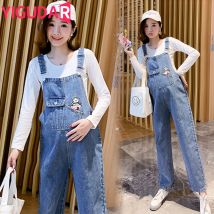 Frühling Herbst koreanische Mode Mutterschaft Hosen lose Overalls Kleidung für schwangere Frauen Schwangerschaft Overalls T-Shirt-Sets