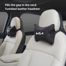 KIA Car Seat Headrest Auto Logo Neck Spine Protection Pillow For KIA EV6 Stinger RIO Sorento Picanto Ceed Borrego Syros K4 K5 K8
