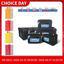 Batteria al litio ferro fosfato KEPWORTH LiFePO4 12V 24V con BMS 50 100 120 135 300Ah per carrello da golf EV RV Accumulo di energia solare