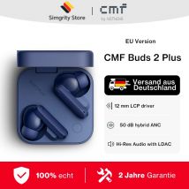 CMF Buds 2 Plus 12mm LCP Driver for rich and balanced sound 50dB Hybrid ANC