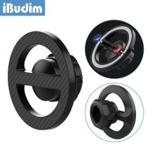 Supporto per telefono ad anello magnetico iBudim per MagSafe iPhone 16 15 Xiaomi Magnete Supporto per telefono per auto Accessori per base con supporto a sfera da 17 mm