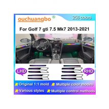 Ouchuangbo LED Backlight For VW Golf 7 gti 7.5 Mk7 2013-2021 Ambient Light Atmosphere Lamp environmental Kit mood star lighting