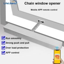 LifeLibero Tuya WiFi Smart Window Opener sistema elettronico del motore della tenda del cielo catena da 30cm funziona con l'app Smart Life Remote Alexa