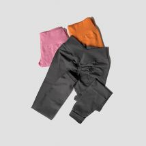 WAREBALL Women's Pants Back V-Waist Buttocks Lifting Push Up Butt Pants High Waist Sports Fitness Pants Sports Gym Leggings