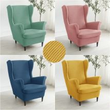 Pokrowiec na krzesło z polaru Stretch Wingback Pokrowce na sofy Elastyczny pokrowiec na fotel ze spandeksu z pokrowcem na poduszkę Ochraniacz na meble