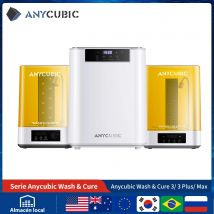 ANYCUBIC Wash & Cure 3/ 3 Plus/ 3 Max modelo curado y lavadora para impresora 3D de resina SLA LCD DLP para la serie Photon