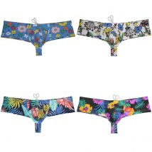 Herren-Badebekleidung mit Kordelzug, freche Bade-Tangas, stützender Beutel, Boxershorts, schnell trocknende, dehnbare Bikinihose, Hipster-Slip