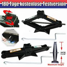 Carrello cric per auto DayPlus con manovella, 2 tonnellate per auto, SUV, piccoli camion MPV,