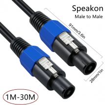 30 m 15 m 10 m 5 m 2 m Speakon Stecker Auf Speakon Stecker Kabel Professionelle Kupfer Audio kabel DJ Lautsprecher Kabel Draht Mit Twist Lock