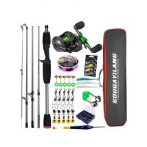 Sougayilang Baitcasting Fishing Rod and Reel Combo 5Section Fishing Rod and 7.2:1 Gear Ratio Reel Full Kit for Bass Carp Fishing