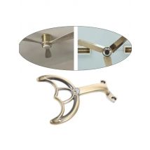 652F Ceiling Fan Replacement Arm Bracket Rack Support Quiet Operations Desk Bedside, Zinc Construction, Modern Coffee Color