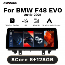 XONRICH inalámbrico CarPlay 12,3 "IPS reproductor Multimedia Android 14 Radio de coche para BMW X1 F48 X2 F39 2018-2021 EVO DSP GPS 6GB + 128GB