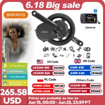 BAFANG Mid Drive Motor 1000W 750W 500W 250W 350W Zestaw do konwersji rowerów elektrycznych BBSHD