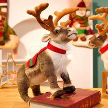 Simulation Rentier Plüsch tier Weihnachten Hirsch Plüschtiere Puppe Weihnachten Elch Stofftiere Frohe Weihnachten Neujahr Dekor besten Geschenke für Kinder