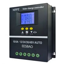 100A Dual USB Solar Laderegler 12V 24V 36V 48V Solar Panel Blei-säure/lithium Batterie Stabilisator EESBAO