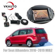 VKAUTO Backup Camera For Seat Alhambra 2016~2019 MIB STD2 PQ Unit Add Canbus Dynamic Trajectory Camera