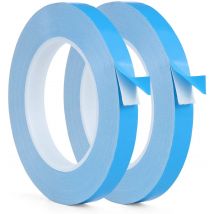 Nastro adesivo conduttivo termico biadesivo da 25 metri 5mm 8mm 10mm 12mm 15mm di larghezza per dissipatore di calore per strisce LED PCB chip