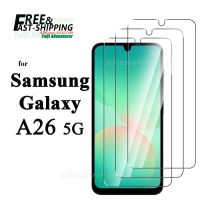 Proteggi schermo per Samsung Galaxy A26 5G Vetro temperato da 6,7 pollici HD Crystal Mica 9H Custodia antigraffio Friendly Clear
