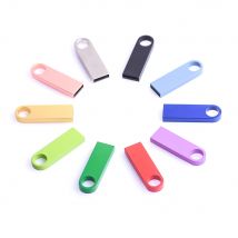 Pendrive USB Kolorowy Metal 128GB 64GB 32GB Pendrive 16GB 8G 4GB 128M Pendrive Bezpłatny brelok do kluczy Pendrive Kreatywny biznes