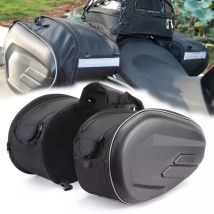 Bolsas universales para alforjas de motocicleta, bolsas para sillín de equipaje, almacenamiento lateral, bolsa de viaje para horquilla, casco lateral para motocicleta, 2 uds.
