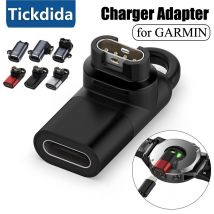 Adattatore per caricabatterie di tipo C per Garmin Fenix 8 7 6 5 8X 7X 6X Adattatore di ricarica Tactix Micro/IOS USB per adattatore per caricabatterie Garmin Watch