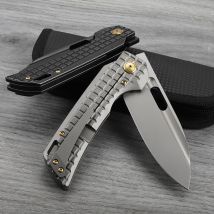 Tyrannosaurus M390 Stahl Titanlegierung Griff klappbar Outdoor Jagd Selbstverteidigung Camping Überleben Wandern Küche Werkzeugmesser