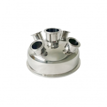 8inch Flange217mm Tri-clamp Extraction Flat Cover/Cap With 2" Ferrule Clamp And 1.5" Ferrule Clamp*4 For Extractive Distillation