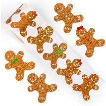 500 szt. Laserowe naklejki świąteczne z kreskówkami, naklejki na prezenty świąteczne, naklejki nagrody, naklejki do scrapbookingu, artykuły papiernicze, 3 cm