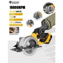 Electric Goddess 5in Brushless Electric Circular Saw ﻿For Dewalt 20V Battery ﻿Cordless 1000W Handheld Woodwork Saw Power Tool ﻿