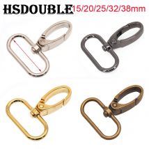 5 Pcs/Pack 15/20/25/32mm/38mm Metal Snap Hook Lobster Clasp Collar Carabiner Belt Buckles DIY KeyChain Bag Part Accessories