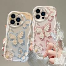 Etui na telefon OPPO Reno 13F 12F 11F 14F 5G 8 11 12 13 14 Pro 8T 5G Reno 7 4G 5 6 Lite z motywem motyla w stylu koreańskim