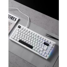 Akko 5075B Mechanical Keyboard 75% ISO UK/DE/Nordic Layout RGB 2.4G&Blutooth Wireless/Wired Cherry Profile Gasket VIA Keyboard