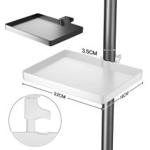 Supporto universale per clip per supporto per microfono Miwayer |   Vassoio per carte audio + staffa per treppiede per accessori podcast/studio【Live Stream Essential】