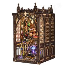 Book Nook Kit Twelve Constellations 3D DIY Wooden Puzzle Handmade Bookshelf Dollhouse Model Bookend Building Home Decoration