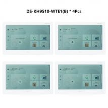 1 pz - 4 pezzi HIKVISION 10 pollici DS-KH9510-WTE1(B) Monitor da interno, 802.3af POE, app Hik-connect, WiFi, videocitofono