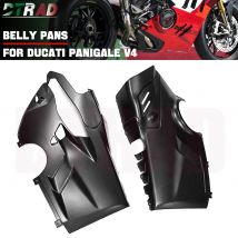 Para DUCATI Panigale V4 V4S V4R 2022 2023 2024 100% fibra de carbono Akrapovic escape inferior vientre sartenes Kits de carenado lateral de motocicleta