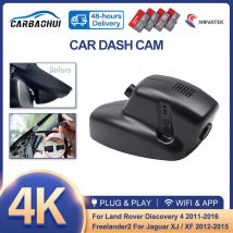 Dash Cam for Land Rover Discovery 4 2011-2016, Freelander 2 for Jaguar XF XJ XJL 2012-2015 Car DVR 4K Video Recorder Dash Camera