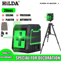HILDA Livello Laser 2 Linee Autolivellante Croce Orizzontale E Verticale Linea Raggio Laser Verde Super Potente
