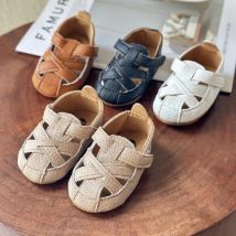 2025 NEUE Infant Baby Jungen Mädchen Sommer Strand Sandalen Atmungsaktive Sportlich Anti-slip Weiche Sohle Neugeborenen Erste Wanderer Krippe schuhe