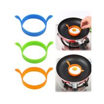 3Pcs Breakfast Omelette Ring Fried Egg Mold Food Grade Silicone Egg Ring Pancake Cooking DIY Tool Frying Egg Moulds Kitchen Tool