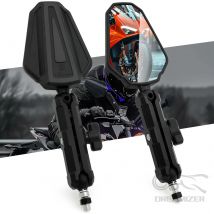 Uniwersalne lusterka motocyklowe Regulowany kąt Składane lusterko boczne na kierownicę Kompatybilne z motocyklem Adventure Dirt Street ATV