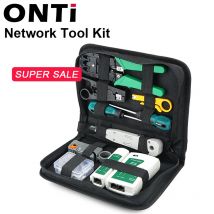OMAY Kit di strumenti per tester per cavi di riparazione di rete 14 pz/set LAN Utp cacciavite spelafili connettore RJ45 pinza per crimpatrice per computer