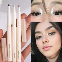 1-teiliger Perlglanz-Textmarker und Lidschattenstift, langanhaltendes Glitzer-Finish, Mehrzweckfunktion, für einen strahlenden Look