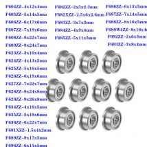 10PCS F604 a F699 flangia cuscinetto F607 F608 F623 F624 F625 F626 F635 F684 F688 F693 F695 F698 ZZ Z 2Z cuscinetti a sfera profondi della scanalatura