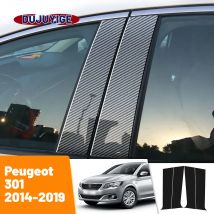 Für Peugeot 2014 2011-2015 2019 Kohle faser Fenster tür Säule Deal b c Säule Pfosten Abdeckung Trim Aufkleber