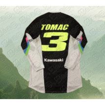MOTO Kawasaki Motorrad Racing Team Langarm T-shirt 2025, Neue Frühling Herbst T-shirt Sport Top für Männer Frauen Kinder